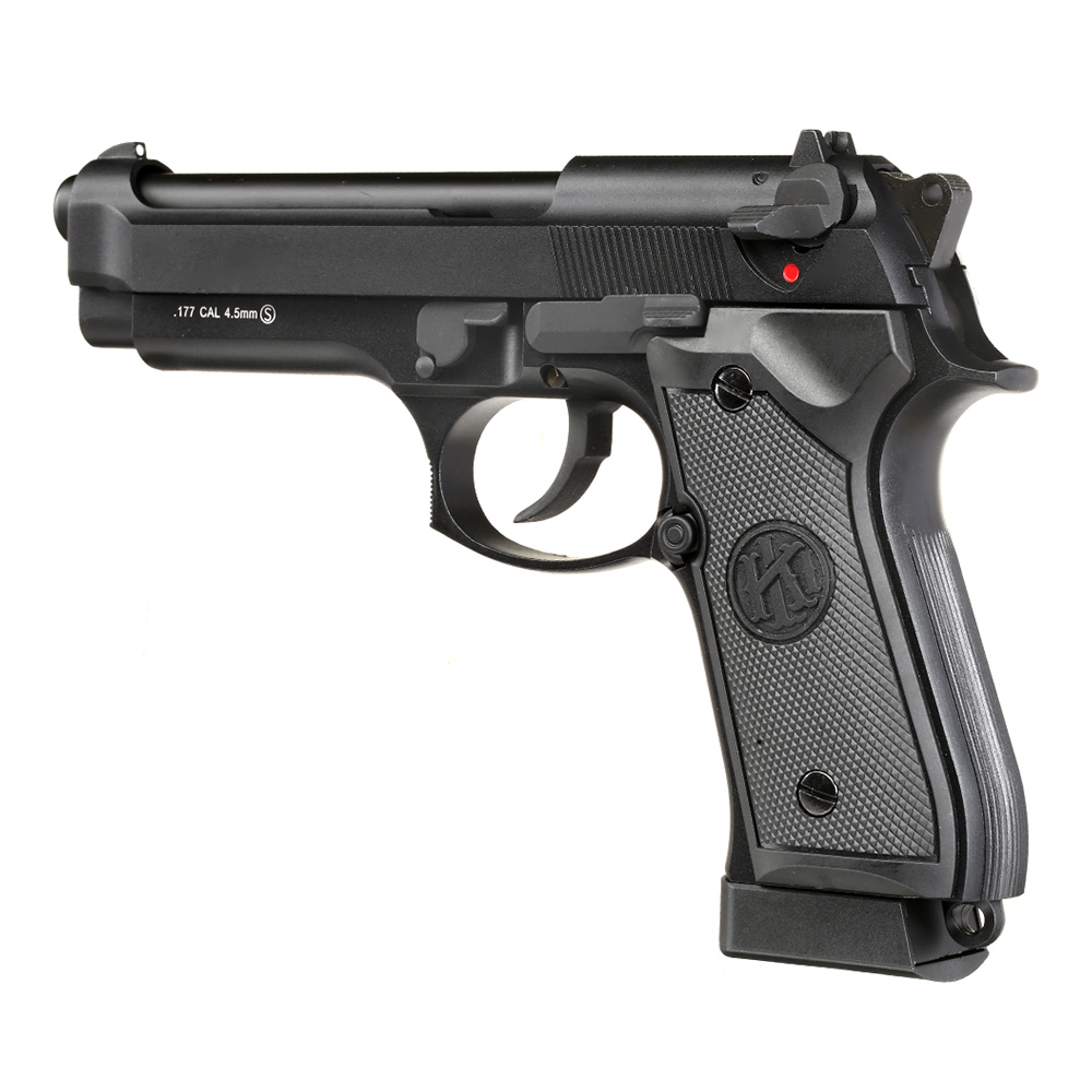 KLI M92 CO2 Luftpistole Kal. 4,5 mm BB Vollmetall Blowback schwarz Bild 2