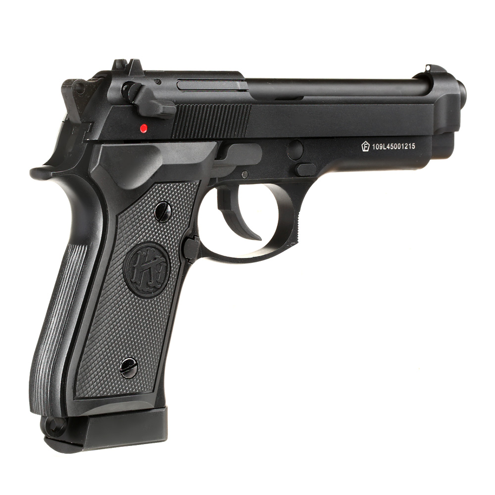 KLI M92 CO2 Luftpistole Kal. 4,5 mm BB Vollmetall Blowback schwarz Bild 7