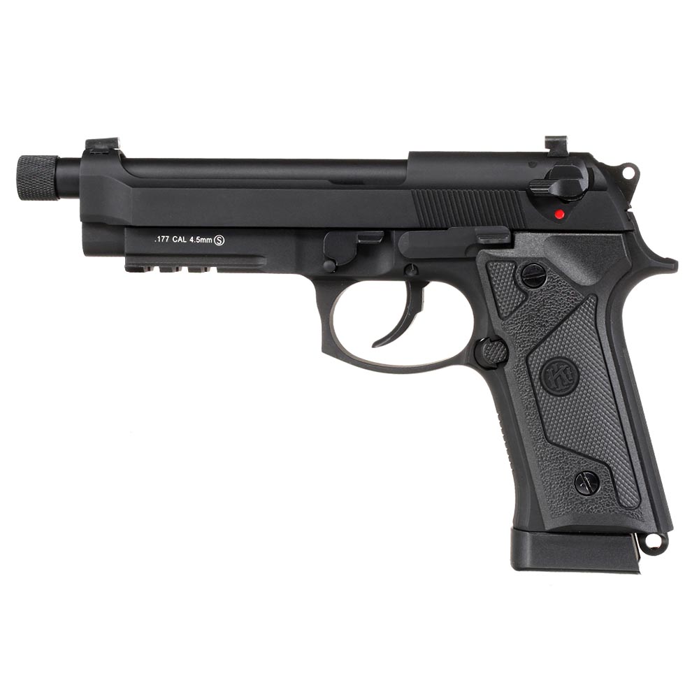 KLI M92A3 CO2 Luftpistole Kal. 4,5 mm BB Vollmetall Blowback schwarz