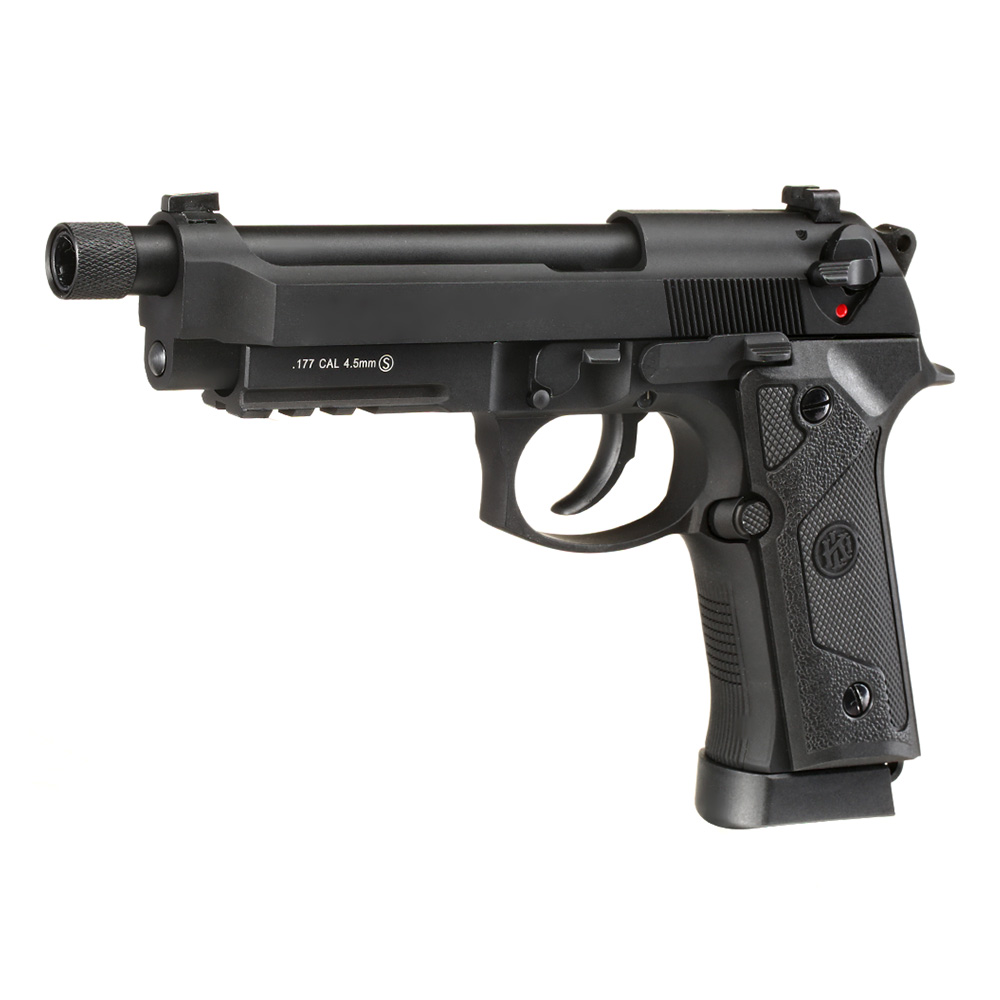 KLI M92A3 CO2 Luftpistole Kal. 4,5 mm BB Vollmetall Blowback schwarz Bild 1
