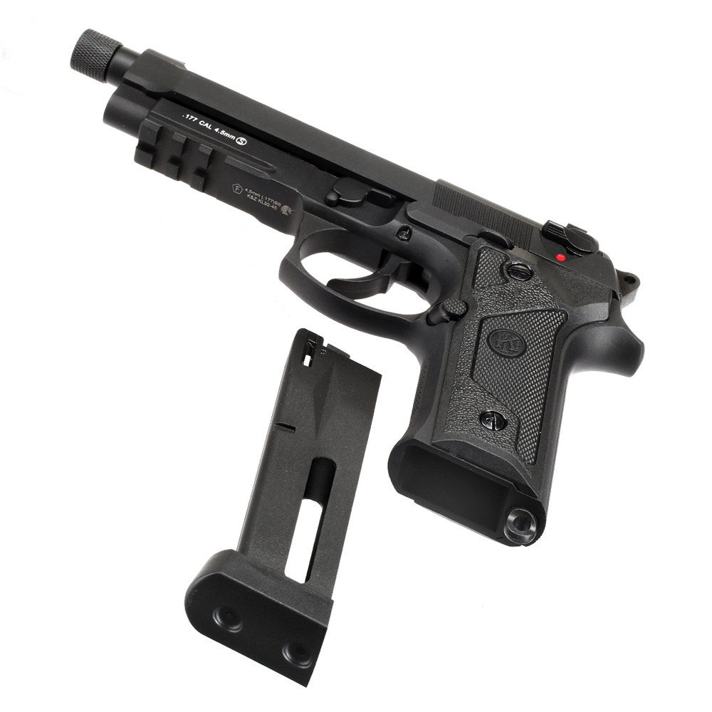 KLI M92A3 CO2 Luftpistole Kal. 4,5 mm BB Vollmetall Blowback schwarz Bild 5
