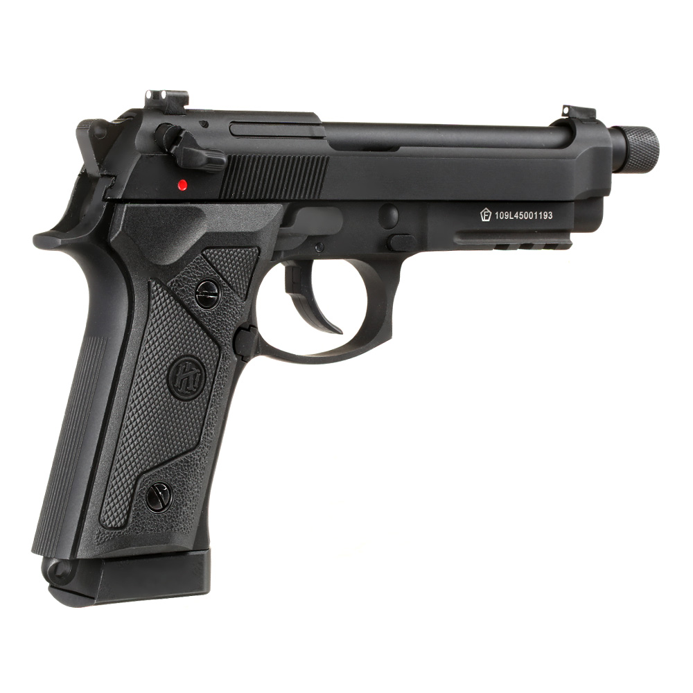 KLI M92A3 CO2 Luftpistole Kal. 4,5 mm BB Vollmetall Blowback schwarz Bild 7