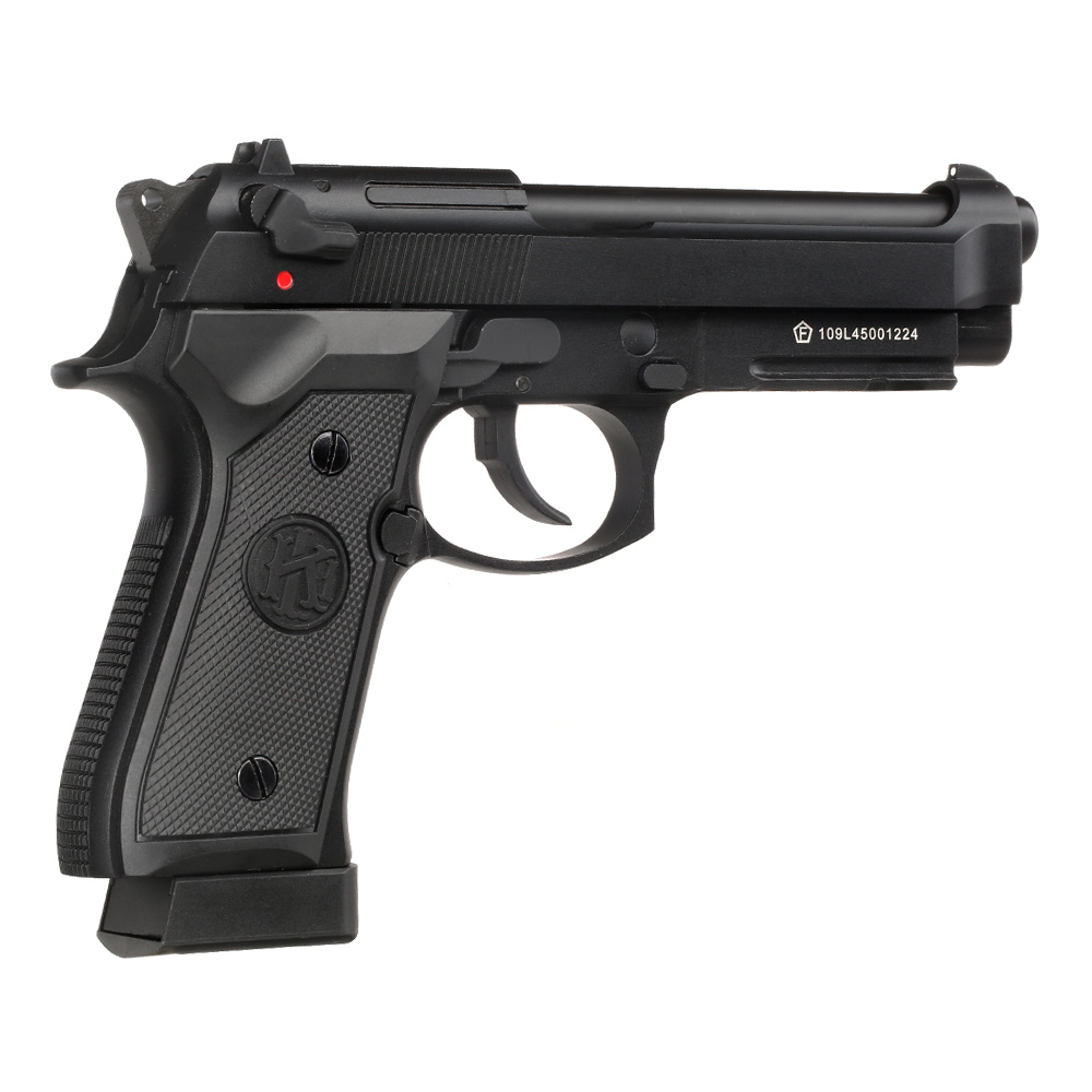 KLI M92A1 CO2 Luftpistole Kal. 4,5 mm BB Vollmetall Blowback schwarz Bild 7