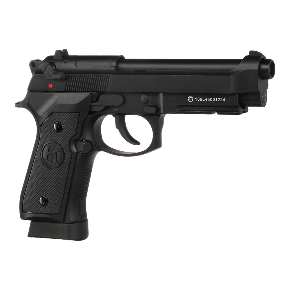 KLI M92A1 CO2 Luftpistole Kal. 4,5 mm BB Vollmetall Blowback schwarz Bild 8