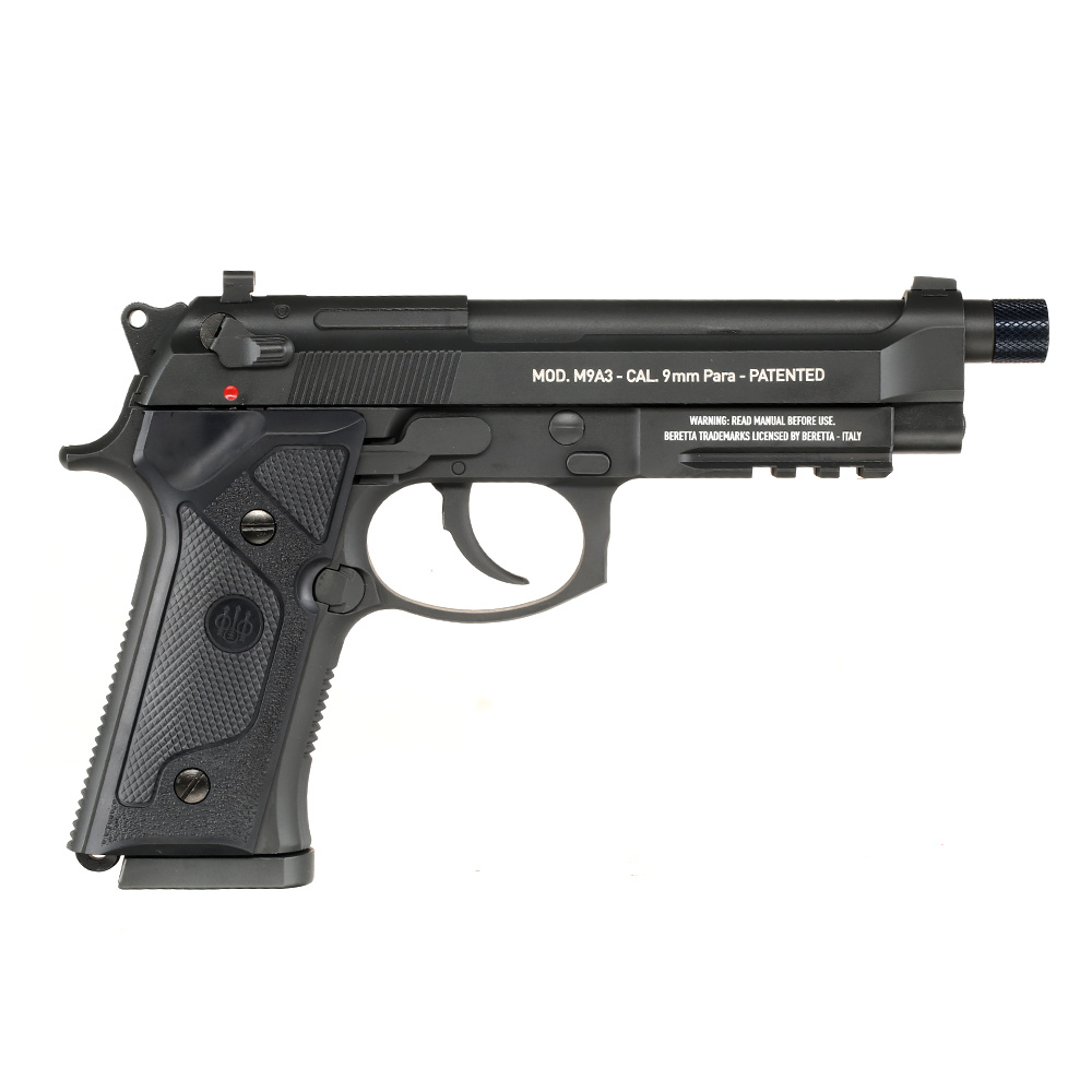 Beretta M9A3 CO2-Luftpistole Kal. 4,5mm Stahl-BB Blowback Metallschlitten schwarz Bild 3