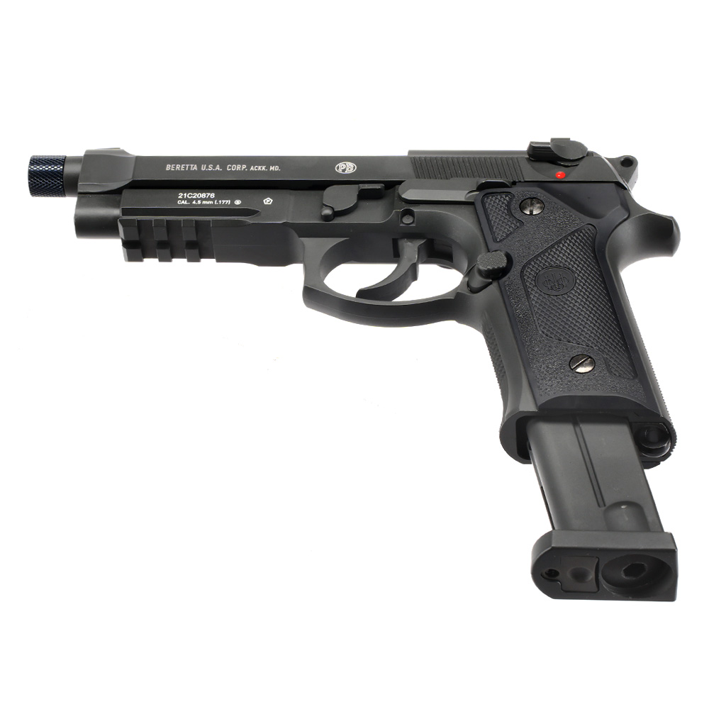 Beretta M9A3 CO2-Luftpistole Kal. 4,5mm Stahl-BB Blowback Metallschlitten schwarz Bild 5