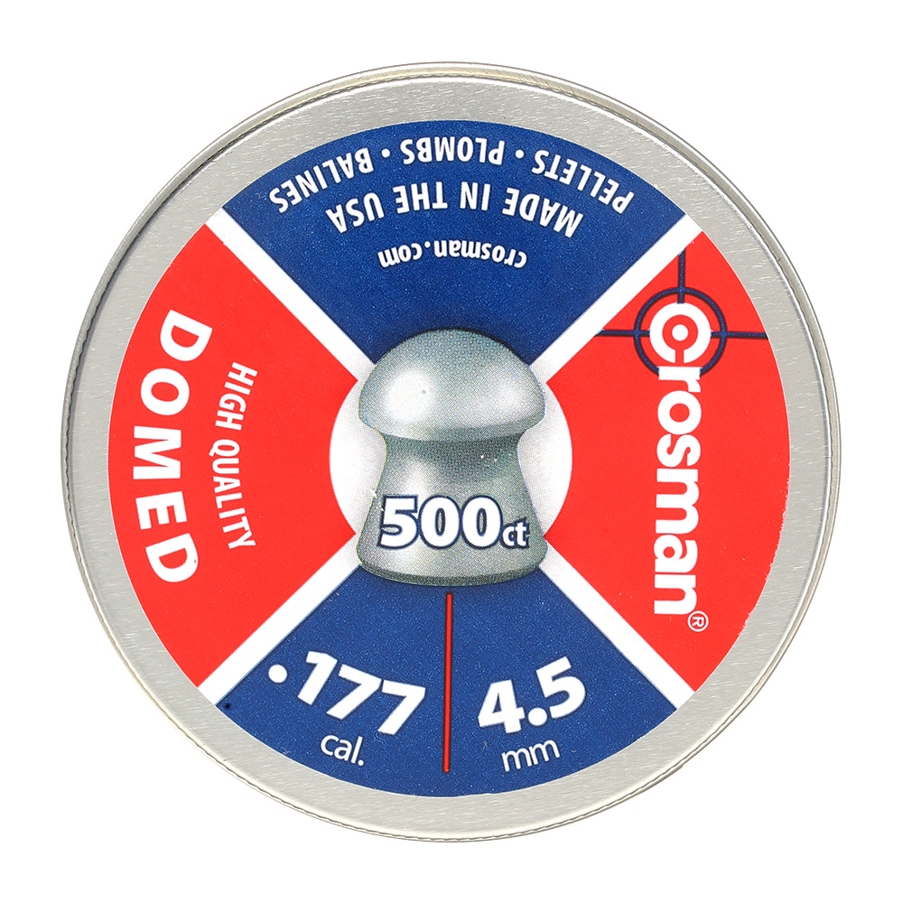 Crosman Diabolo Domed Kal. 4,5mm Rundkopf 0,48g 500er Dose Bild 1