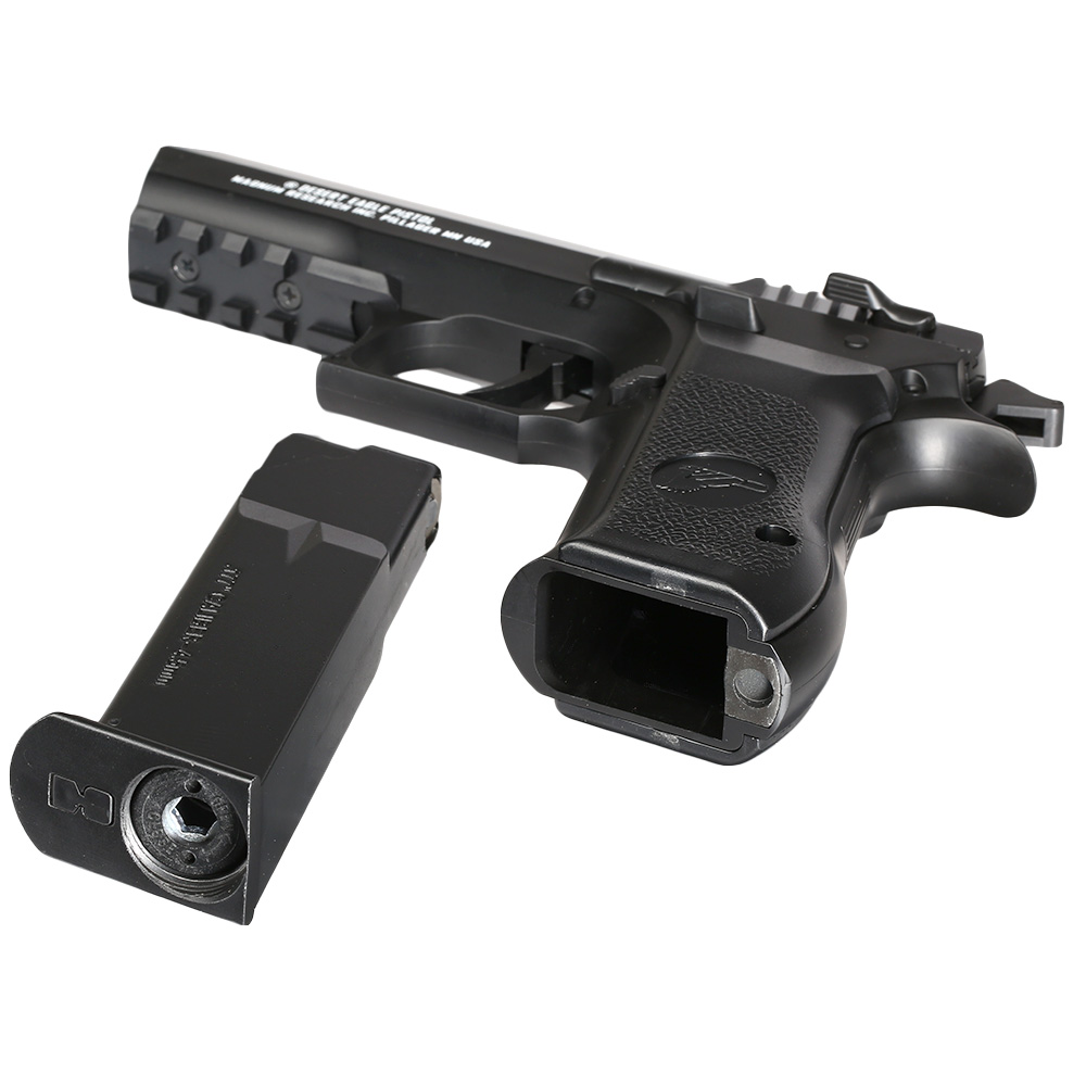 Baby Desert Eagle CO2 Luftpistole Kal. 4,5mm BB Non Blowback Metallschlitten schwarz Bild 4