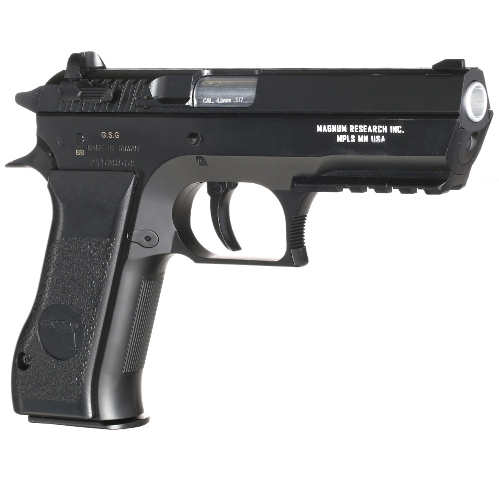 Baby Desert Eagle CO2 Luftpistole Kal. 4,5mm BB Non Blowback Metallschlitten schwarz Bild 6