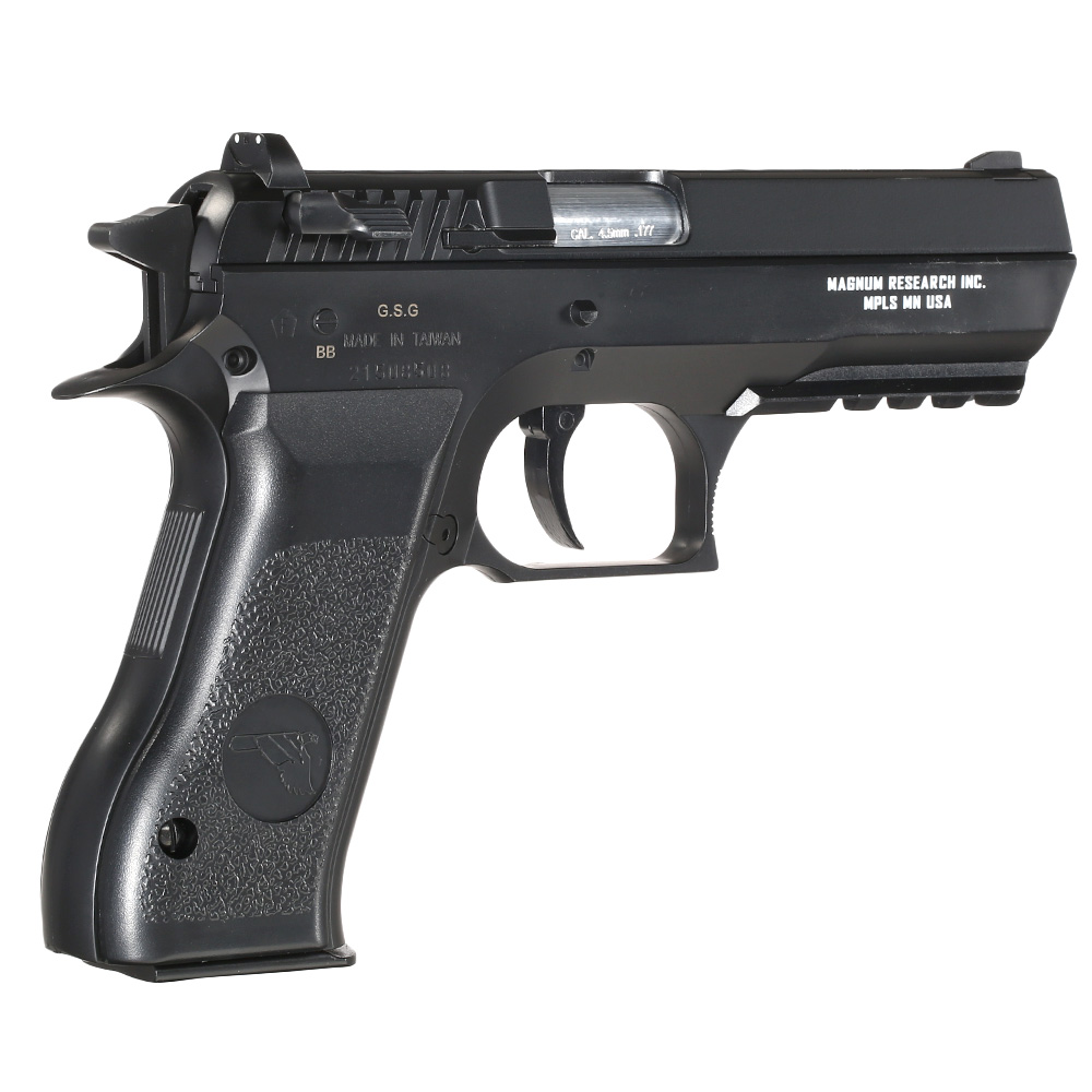 Baby Desert Eagle CO2 Luftpistole Kal. 4,5mm BB Non Blowback Metallschlitten schwarz Bild 7