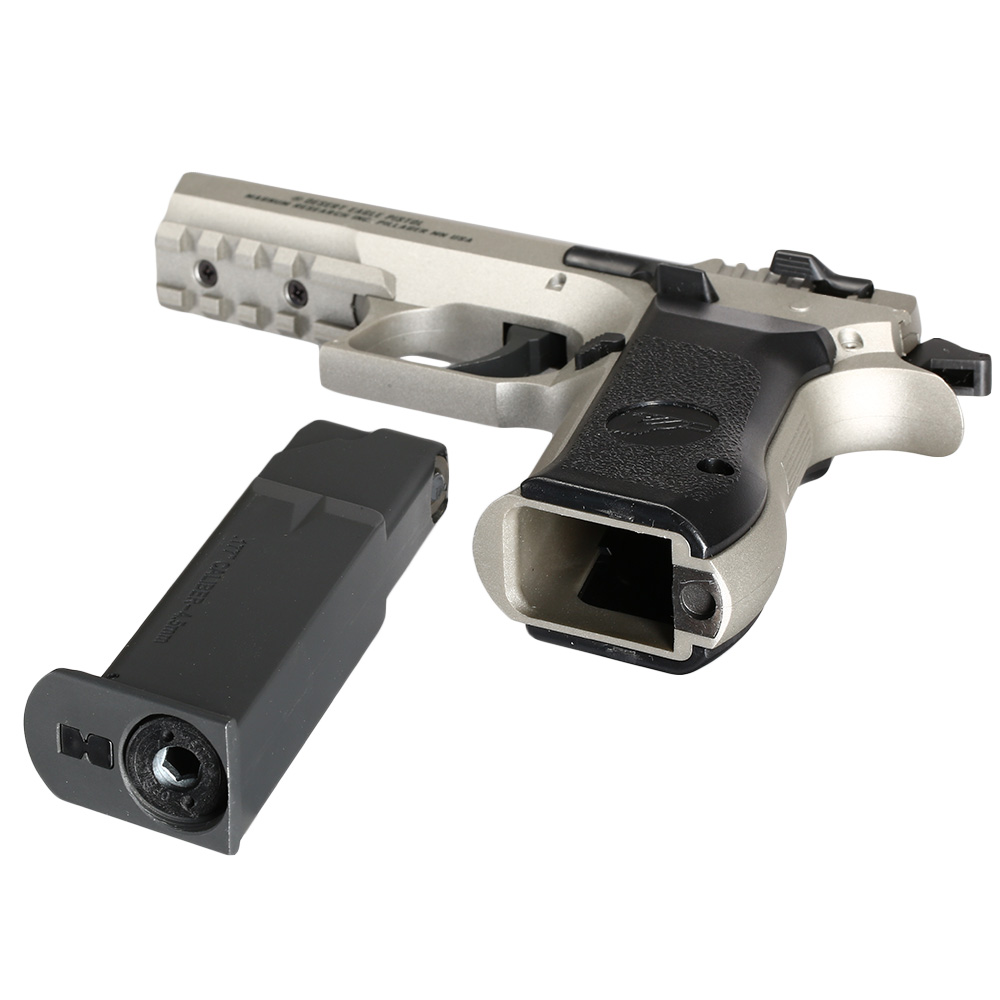 Baby Desert Eagle CO2 Luftpistole Kal. 4,5mm BB Non Blowback Metallschlitten silber Bild 4