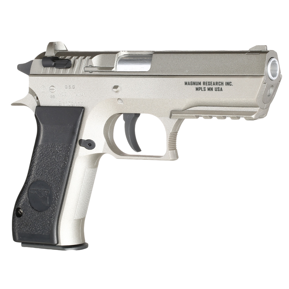Baby Desert Eagle CO2 Luftpistole Kal. 4,5mm BB Non Blowback Metallschlitten silber Bild 6