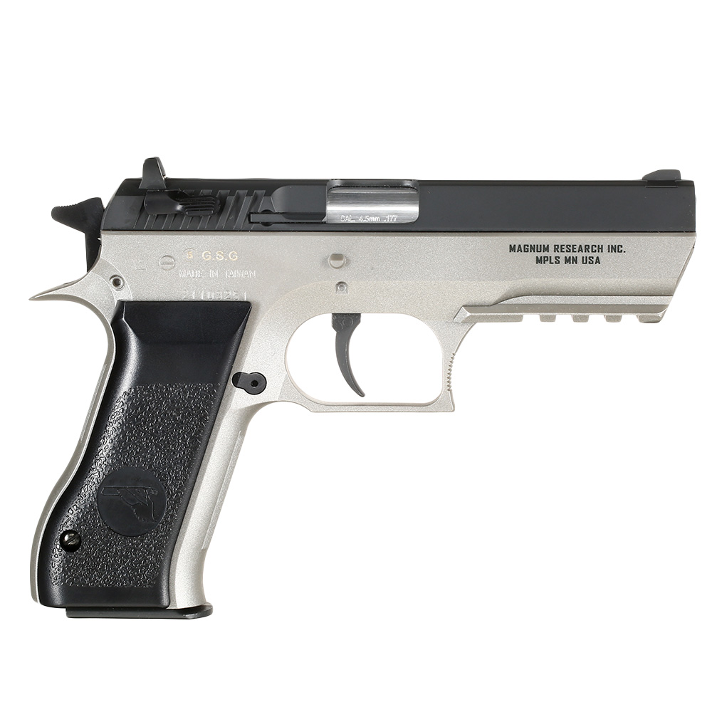 Baby Desert Eagle CO2-Luftpistole Kal. 4,5mm Stahl-BB NBB Metallschlitten bicolor Bild 3