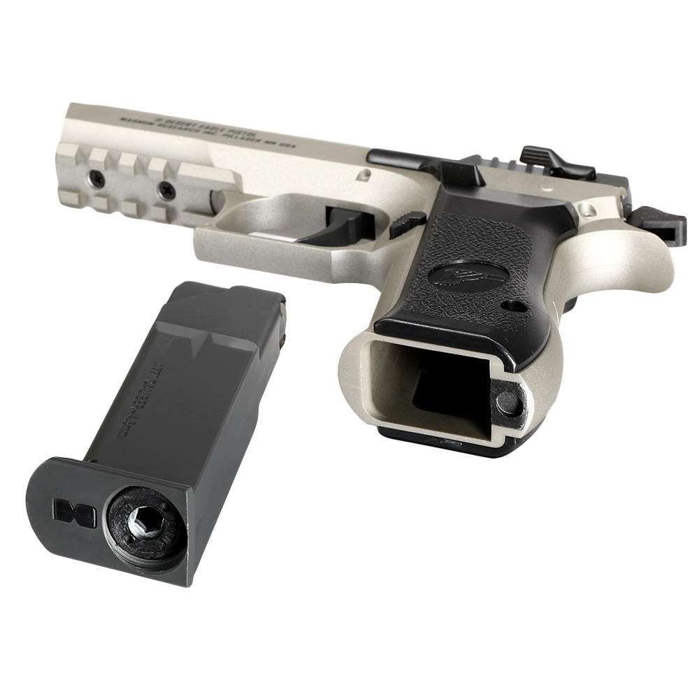 Baby Desert Eagle CO2 Luftpistole Kal. 4,5mm BB Non Blowback Metallschlitten bicolor Bild 4