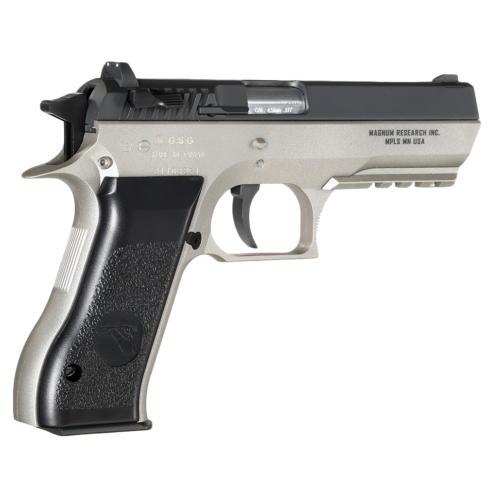 Baby Desert Eagle CO2-Luftpistole Kal. 4,5mm Stahl-BB NBB Metallschlitten bicolor Bild 7