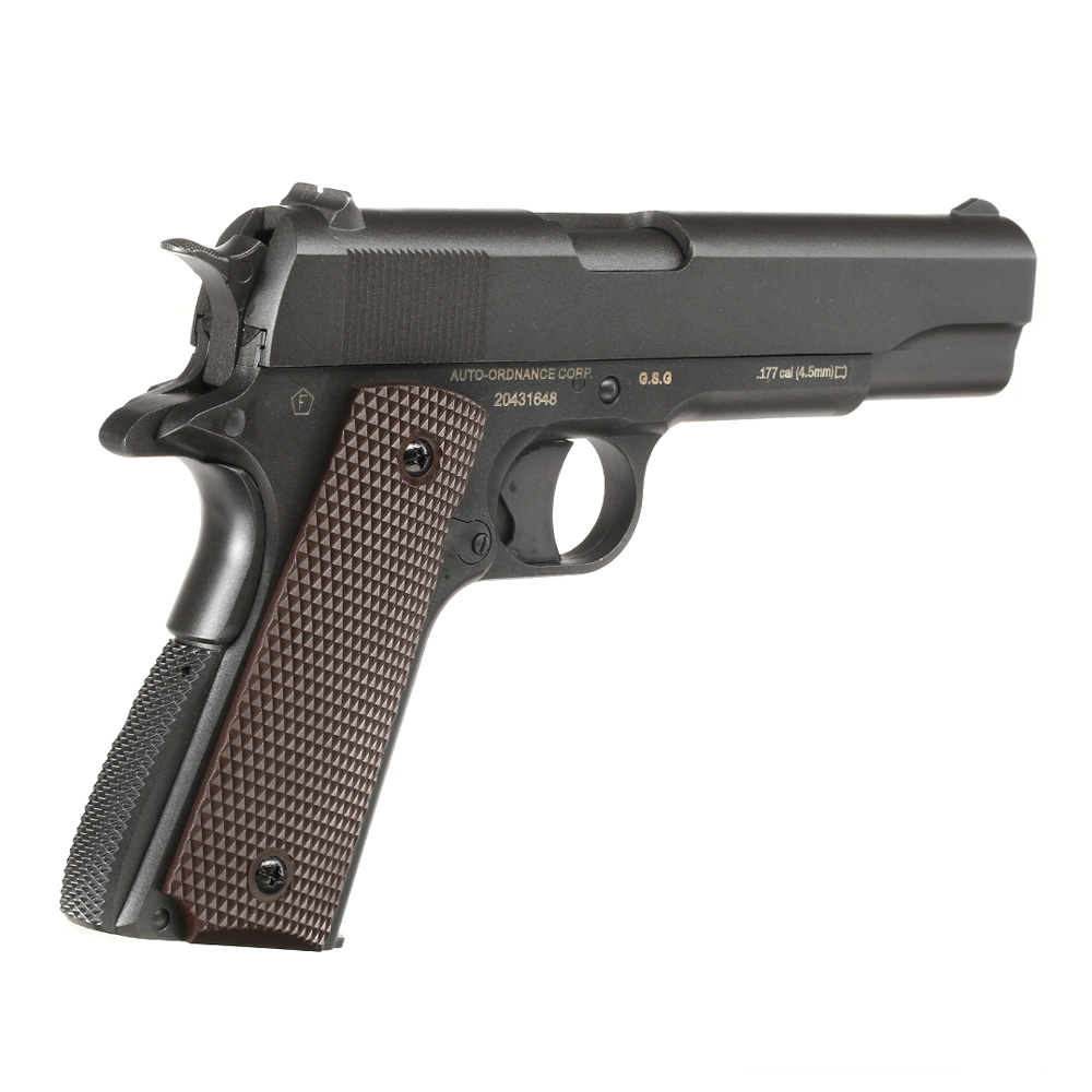 Auto-Ordnance/KWC 1911 CO2-Luftpistole Kal. 4,5mm Diabolo Metallschlitten grau Bild 1