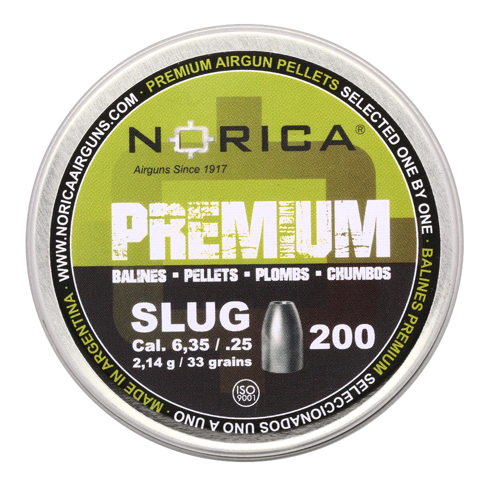 Norica Premium Diabolo Slug Kal. 6,35mm Hohlspitz 2,14g 200er Dose Bild 1