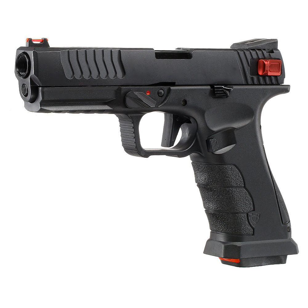 APS Shark CO2 Luftpistole Kal. 4,5 mm BB Metallschlitten Blowback schwarz Bild 1