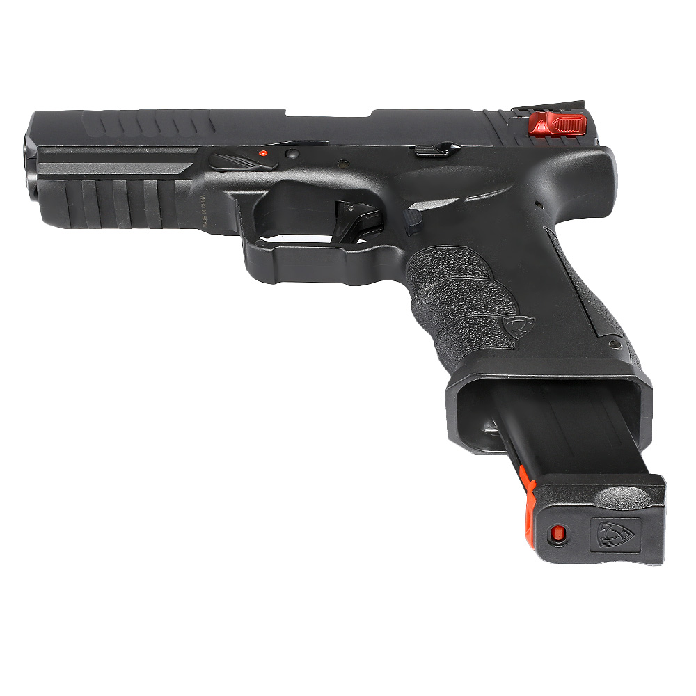 APS Shark CO2 Luftpistole Kal. 4,5 mm BB Metallschlitten Blowback schwarz Bild 6