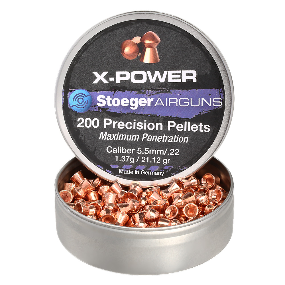 Stoeger X-Power 5,5mm Diabolos Rundkopf verkupfert 200 Stk