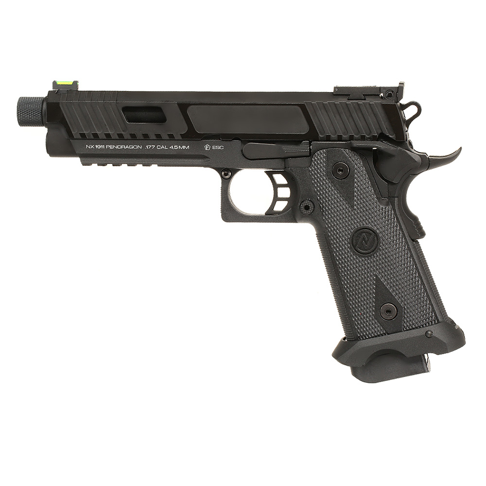 NxWerks NX1911 Pendragon CO2 Luftpistole Kal. 4,5mm BB Metallschlitten Blowback schwarz