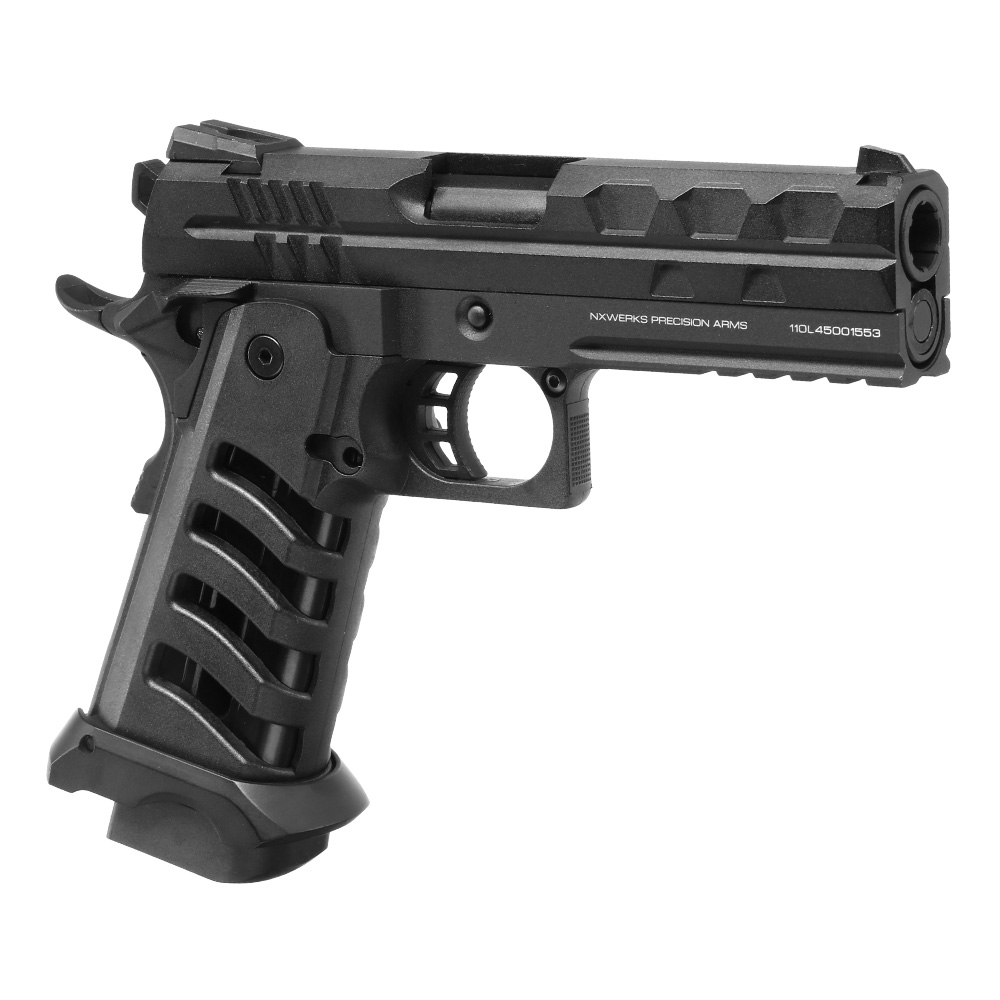 NxWerks NX1911 Apocalypse CO2 Luftpistole Kal. 4,5mm BB Metallschlitten Blowback schwarz Bild 5
