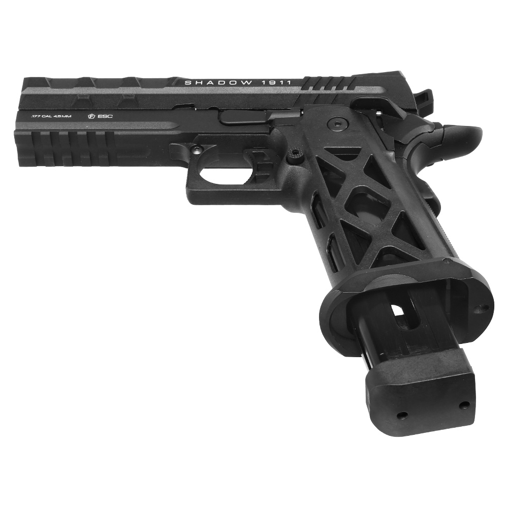 NxWerks NX1911 Shadow CO2 Luftpistole Kal. 4,5mm BB Metallschlitten Blowback schwarz Bild 6