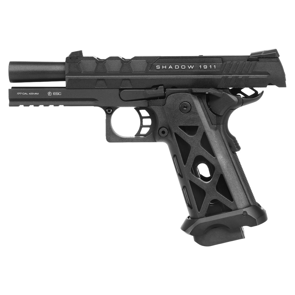 NxWerks NX1911 Shadow CO2-Luftpistole Kal. 4,5mm Stahl-BB Blowback Metallschlitten schwarz Bild 9