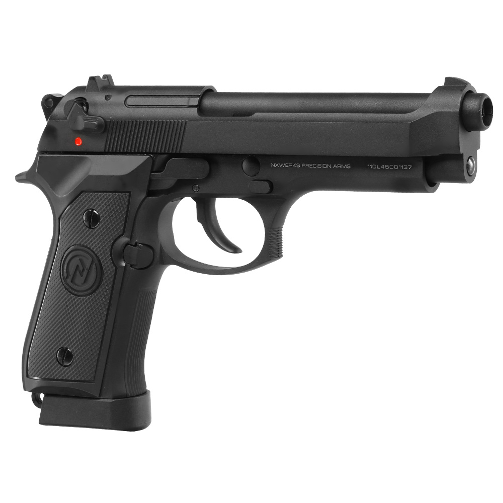 NxWerks NX 92 Premium CO2-Luftpistole Kal. 4,5mm Stahl-BB Blowback Metallschlitten schwarz Bild 5