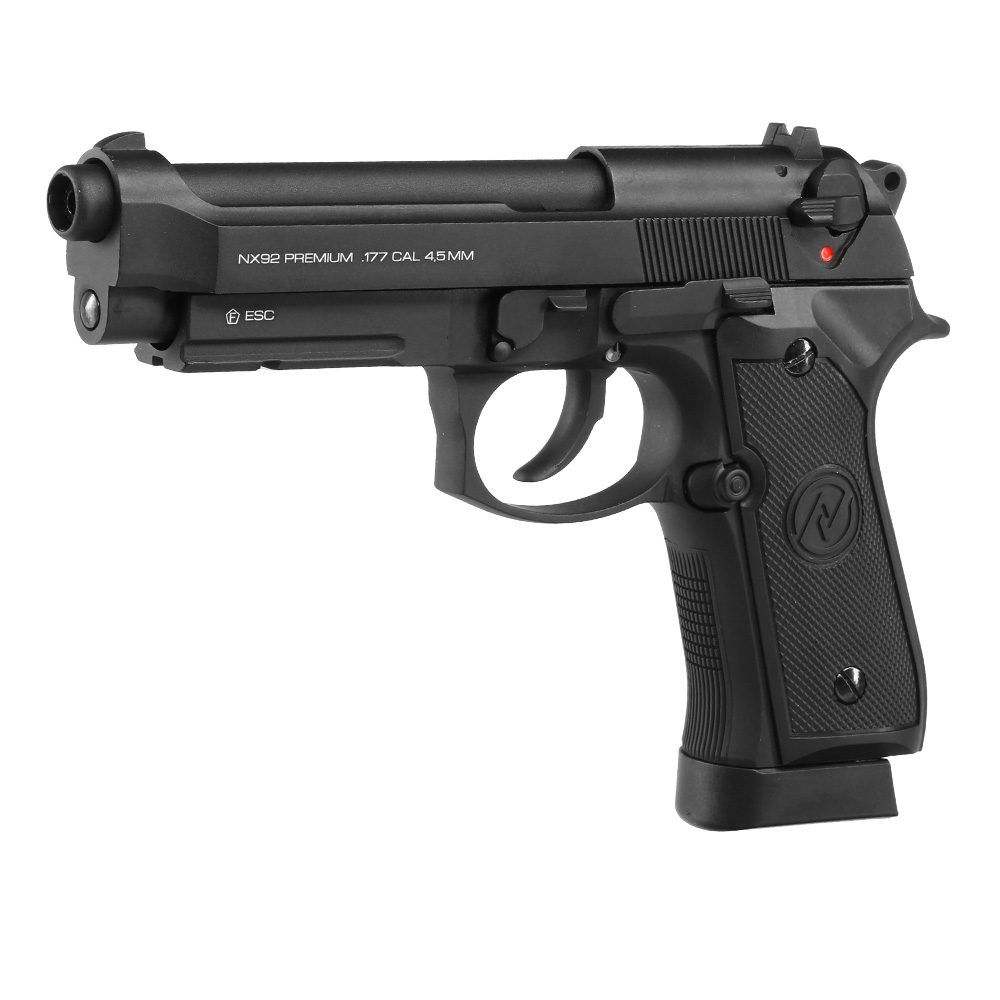 NxWerks NX 92 Commando CO2 Luftpistole Kal. 4,5mm BB Metallschlitten Blowback schwarz Bild 1