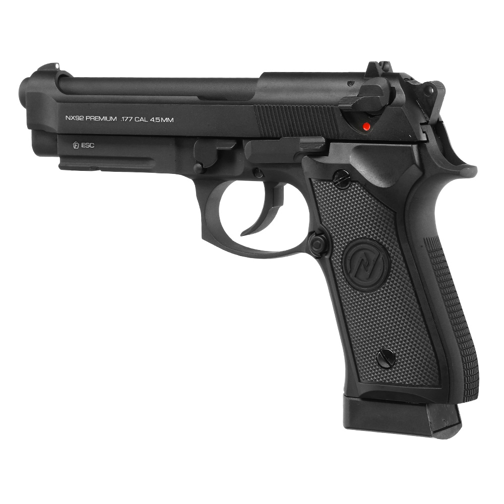 NxWerks NX 92 Commando CO2 Luftpistole Kal. 4,5mm BB Metallschlitten Blowback schwarz Bild 2