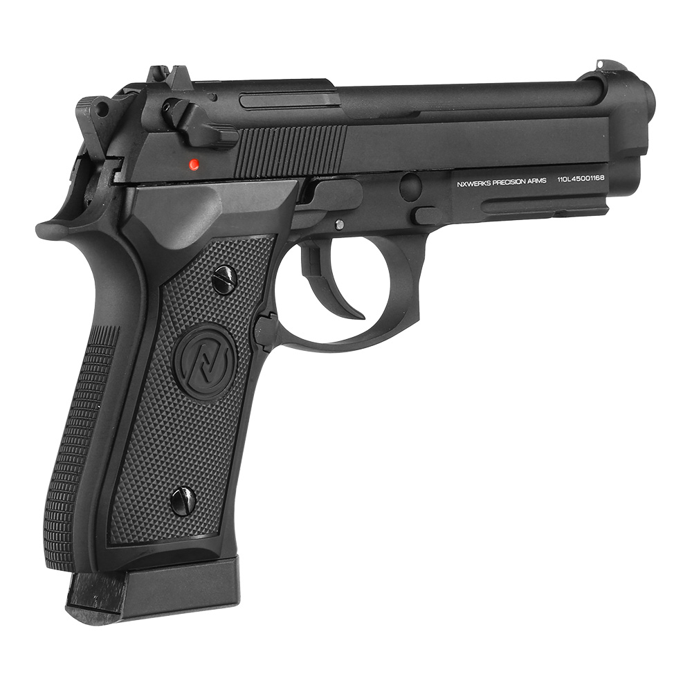 NxWerks NX 92 Commando CO2 Luftpistole Kal. 4,5mm BB Metallschlitten Blowback schwarz Bild 3