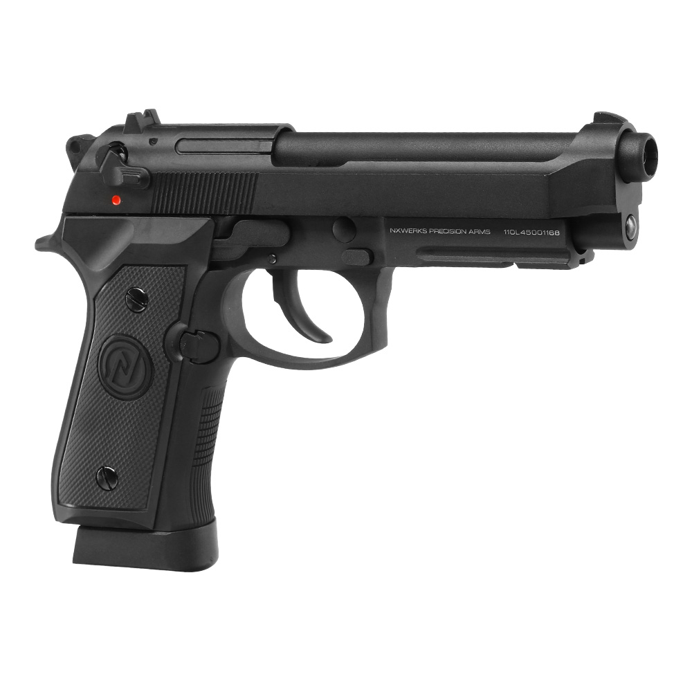 NxWerks NX 92 Commando CO2 Luftpistole Kal. 4,5mm BB Metallschlitten Blowback schwarz Bild 5