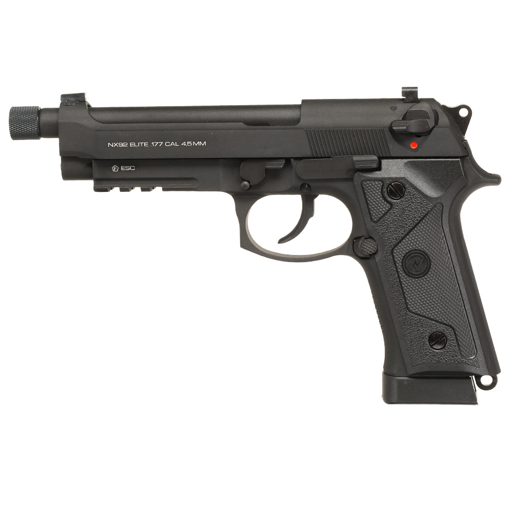 NxWerks NX 92 Elite CO2 Luftpistole Kal. 4,5mm BB Blowback Metallschlitten schwarz
