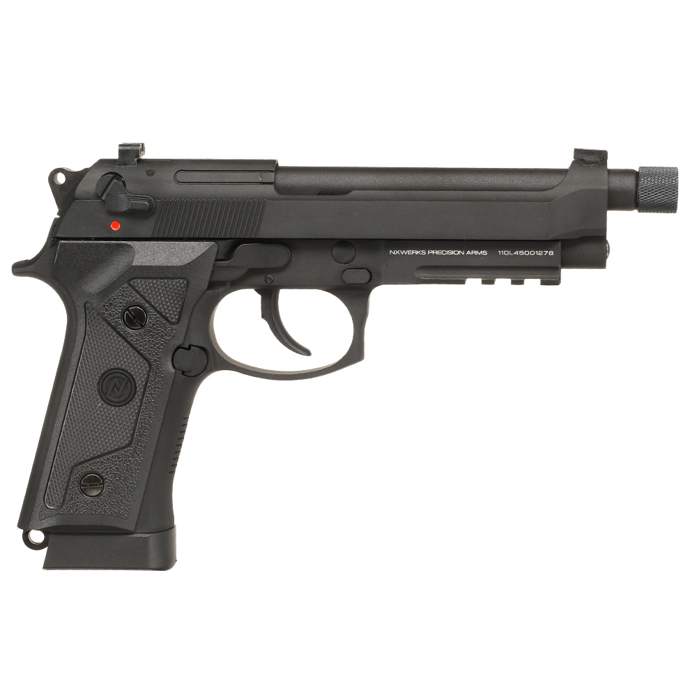 NxWerks NX 92 Elite CO2 Luftpistole Kal. 4,5mm BB Blowback Metallschlitten schwarz Bild 4