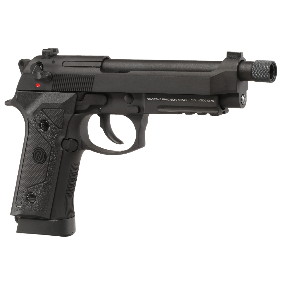 NxWerks NX 92 Elite CO2 Luftpistole Kal. 4,5mm BB Blowback Metallschlitten schwarz Bild 5