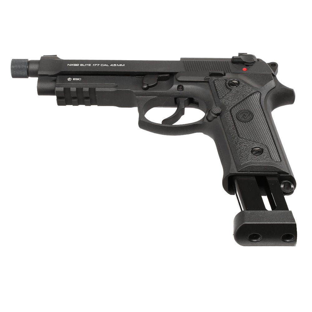 NxWerks NX 92 Elite CO2 Luftpistole Kal. 4,5mm BB Blowback Metallschlitten schwarz Bild 6