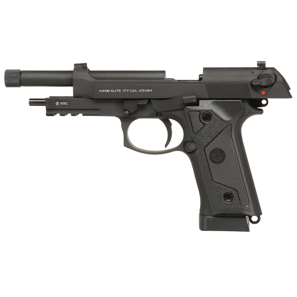 NxWerks NX 92 Elite CO2 Luftpistole Kal. 4,5mm BB Blowback Metallschlitten schwarz Bild 9