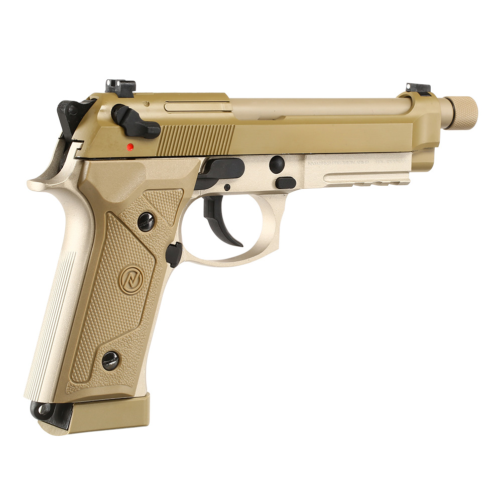 NxWerks NX 92 Elite CO2 Luftpistole Kal. 4,5mm BB Metallschlitten Blowback desert Bild 3