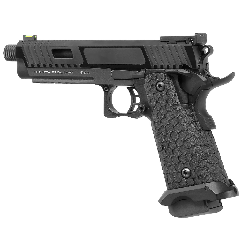 NxWerks NX1911 BOA CO2 Luftpistole Kal. 4,5mm BB Blowback Metallschlitten schwarz Bild 2