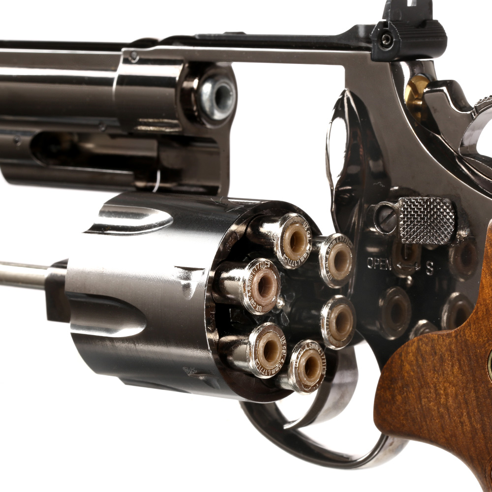 Smith & Wesson M29 Revolver 6,5 .44 Magnum CO2 4,5mm Diabolo hochglanzbrniert Bild 3