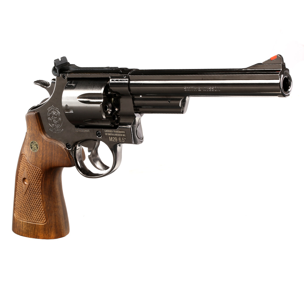 Smith & Wesson M29 Revolver 6,5 .44 Magnum CO2 4,5mm Diabolo hochglanzbrniert Bild 8
