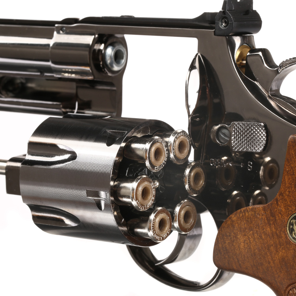Smith & Wesson M29 Revolver 8 3/8 .44 Magnum CO2 4,5mm Diabolo hochglanzbrniert Bild 3