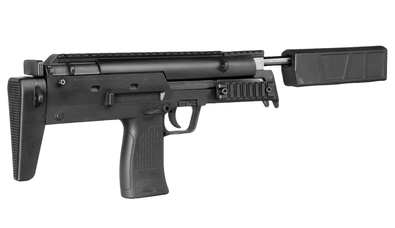 Heckler & Koch MP7 SD Knicklauf Luftpistole Kal. 4,5 mm Diabolo schwarz Bild 11