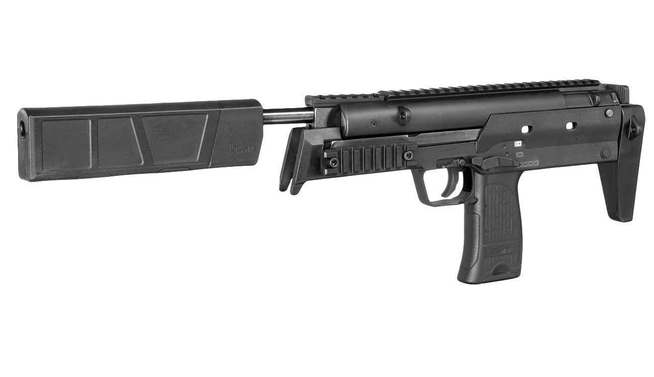 Heckler & Koch MP7 SD Knicklauf Luftpistole Kal. 4,5 mm Diabolo schwarz Bild 2