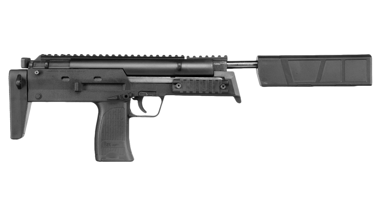 Heckler & Koch MP7 SD Knicklauf Luftpistole Kal. 4,5 mm Diabolo schwarz Bild 4