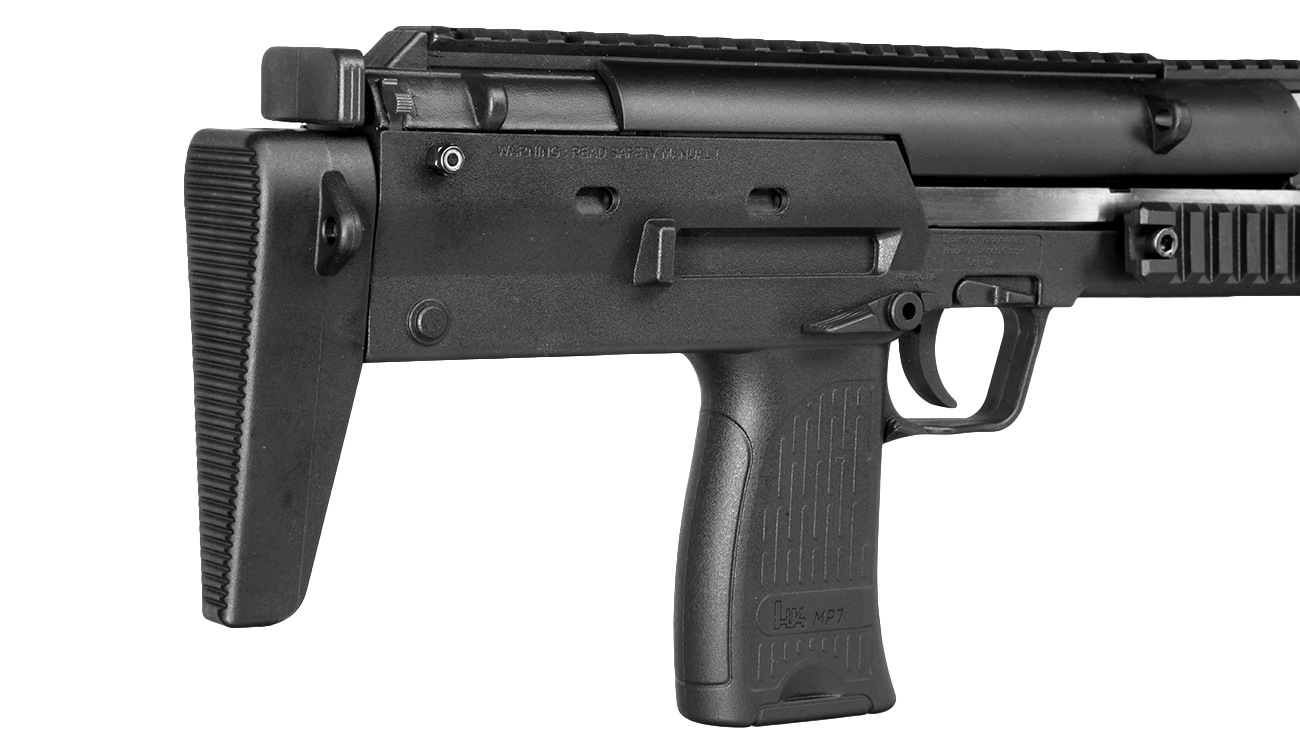 Heckler & Koch MP7 SD Knicklauf Luftpistole Kal. 4,5 mm Diabolo schwarz Bild 8