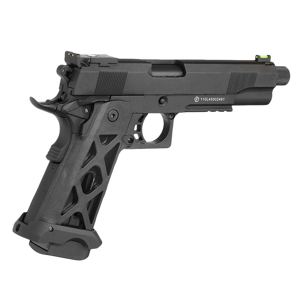 KLI Hi-Capa 5.1 Elite MK2 CO2 Luftpistole Kal. 4,5 mm BB Vollmetall Blowback schwarz Bild 7