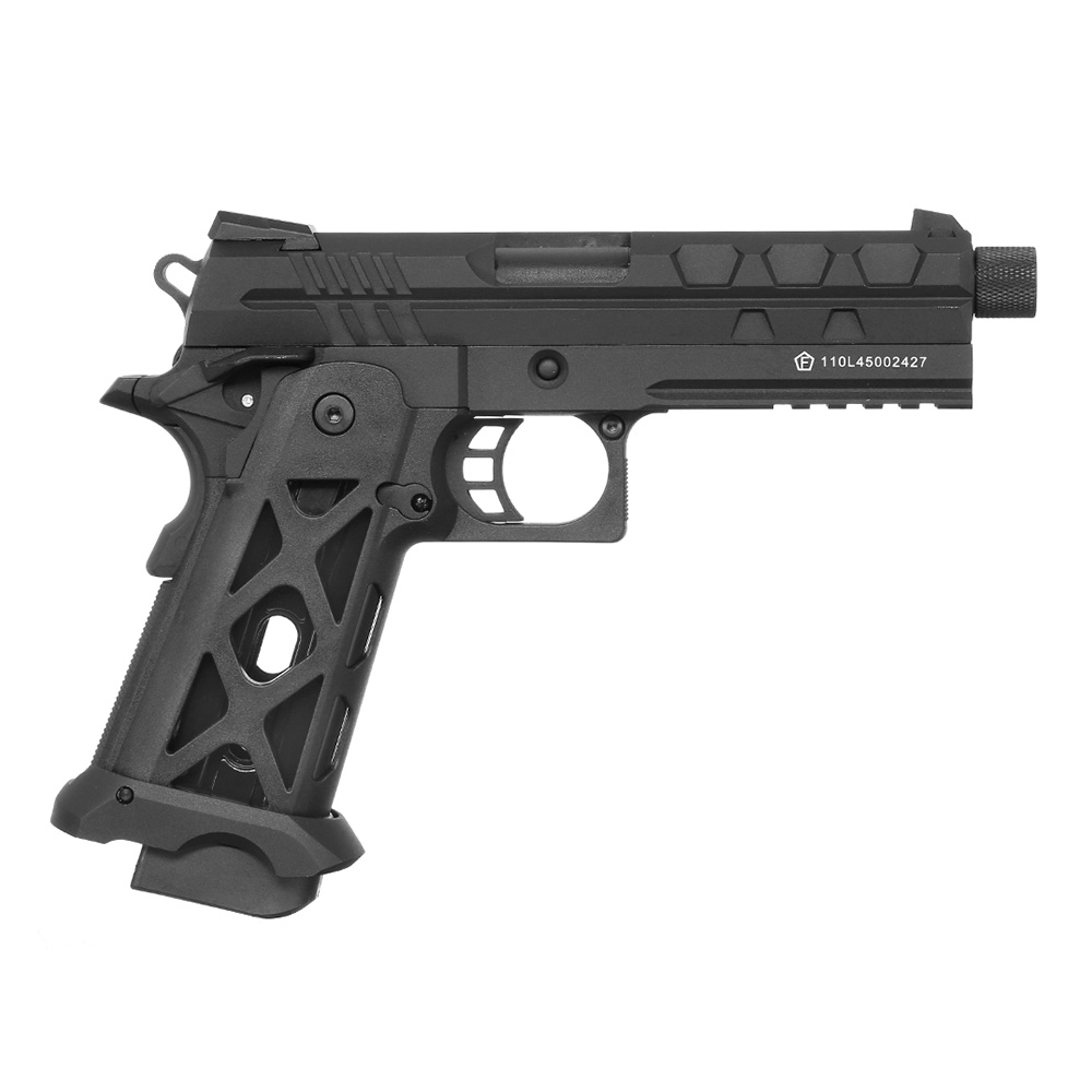 KLI Hi-Capa 4.3 Tartarus MK2 CO2-Luftpistole Kal. 4,5 mm Stahl-BB Blowback Vollmetall schwarz Bild 3