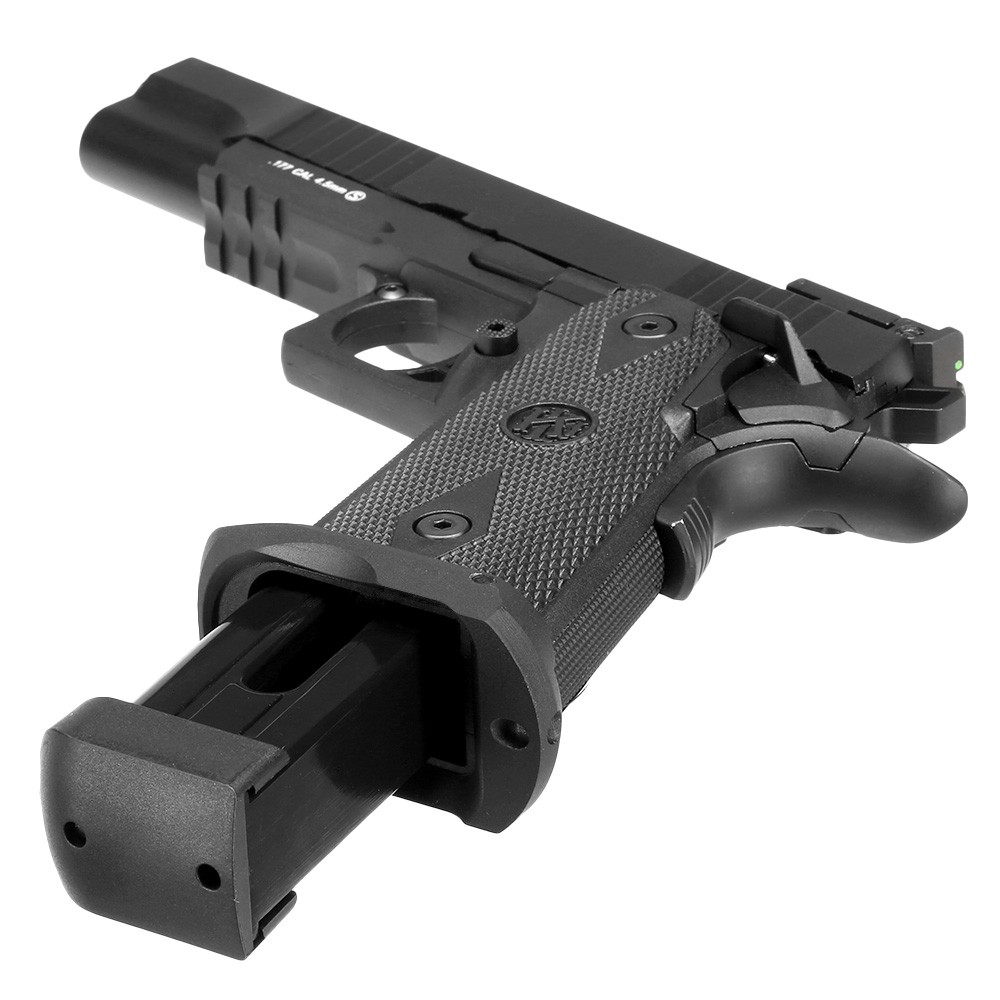 KLI Hi-Capa 5.1 Helios MK1 CO2 Luftpistole Kal. 4,5 mm BB Blowback Vollmetall schwarz Bild 4